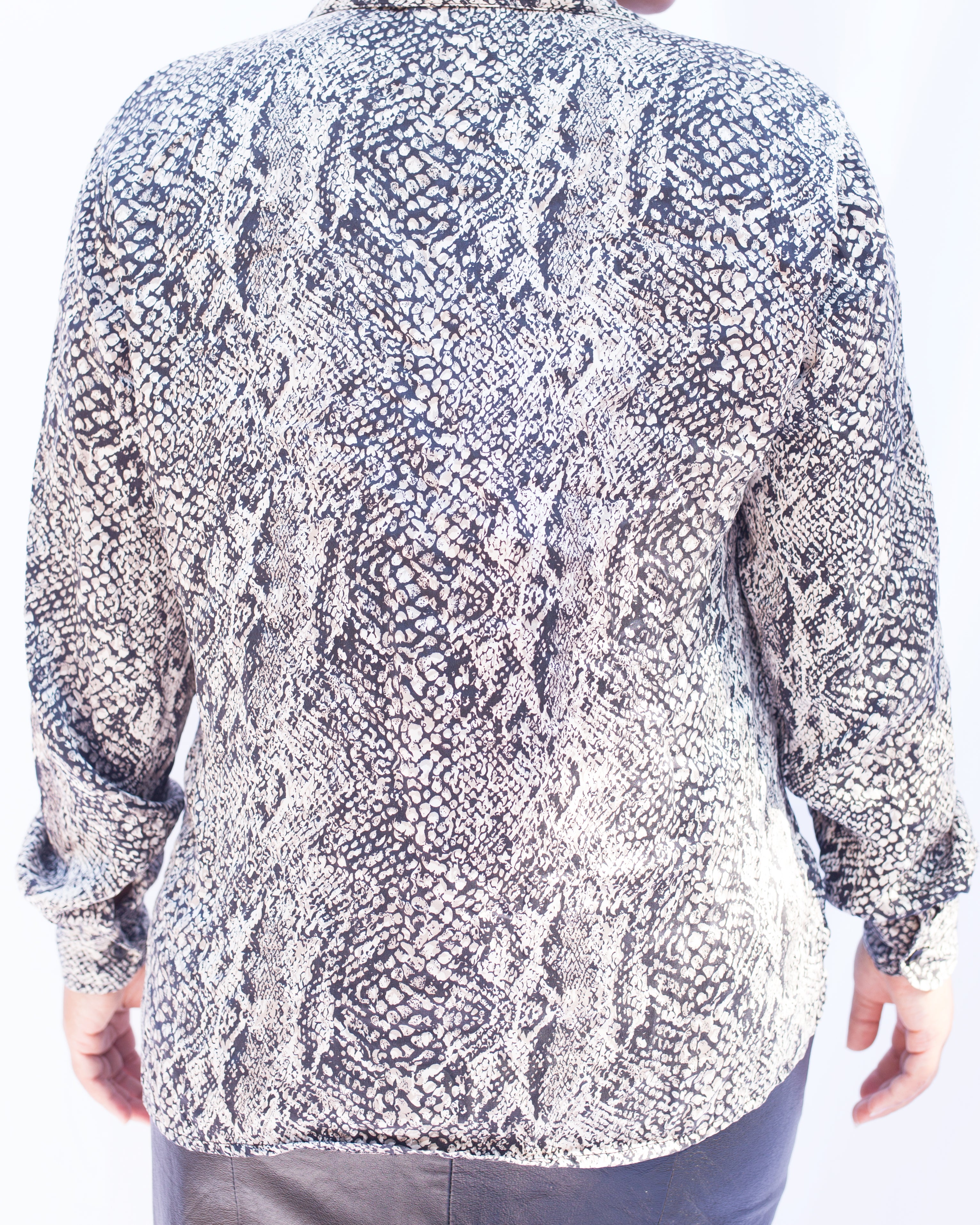 Erena Snake Print Blouse