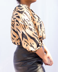 Alfred Dunner Tiger Print Blouse