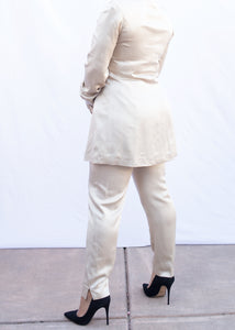 Dana Buchmen Creme Pantsuit