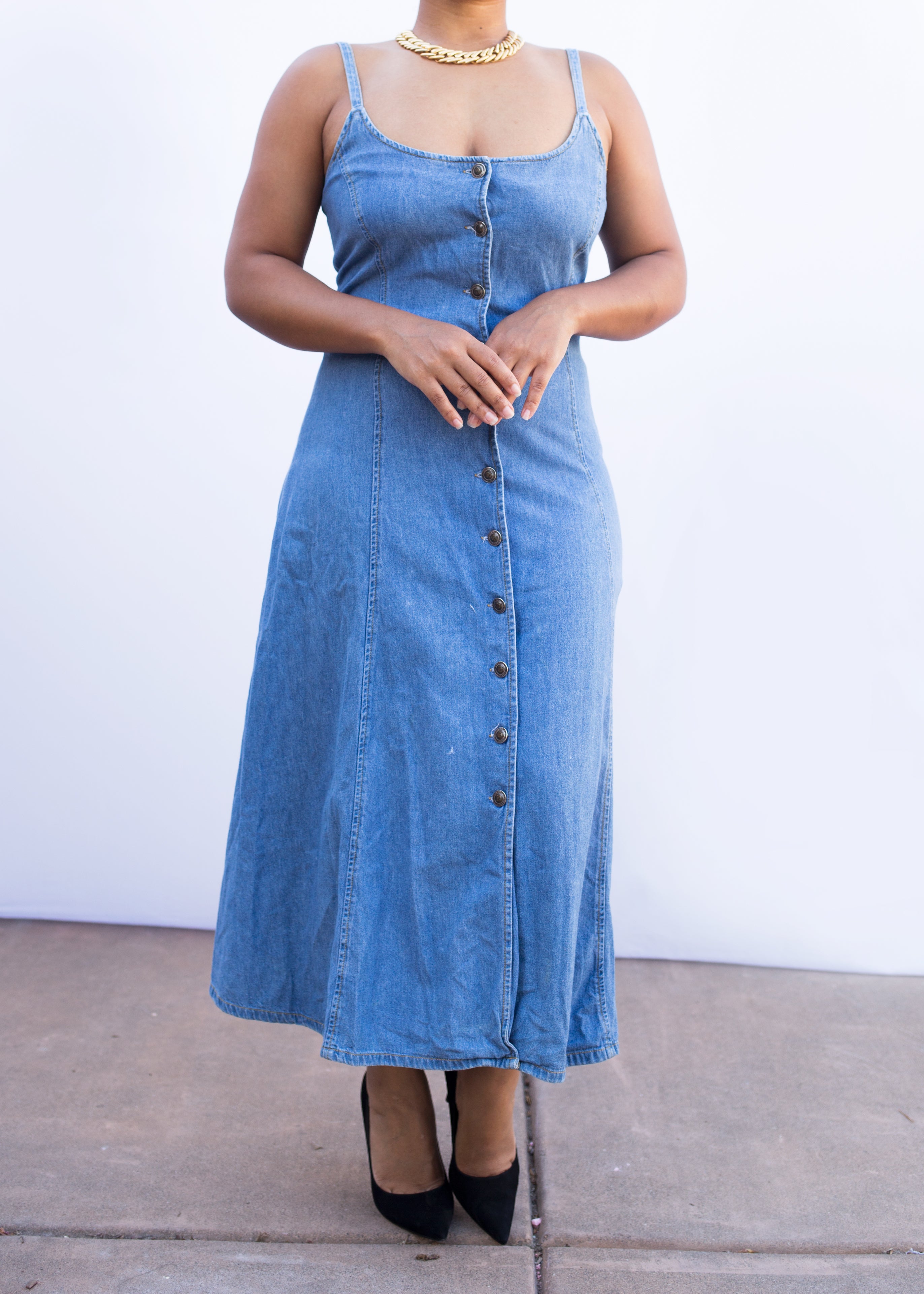 Speed Control Denim Dress