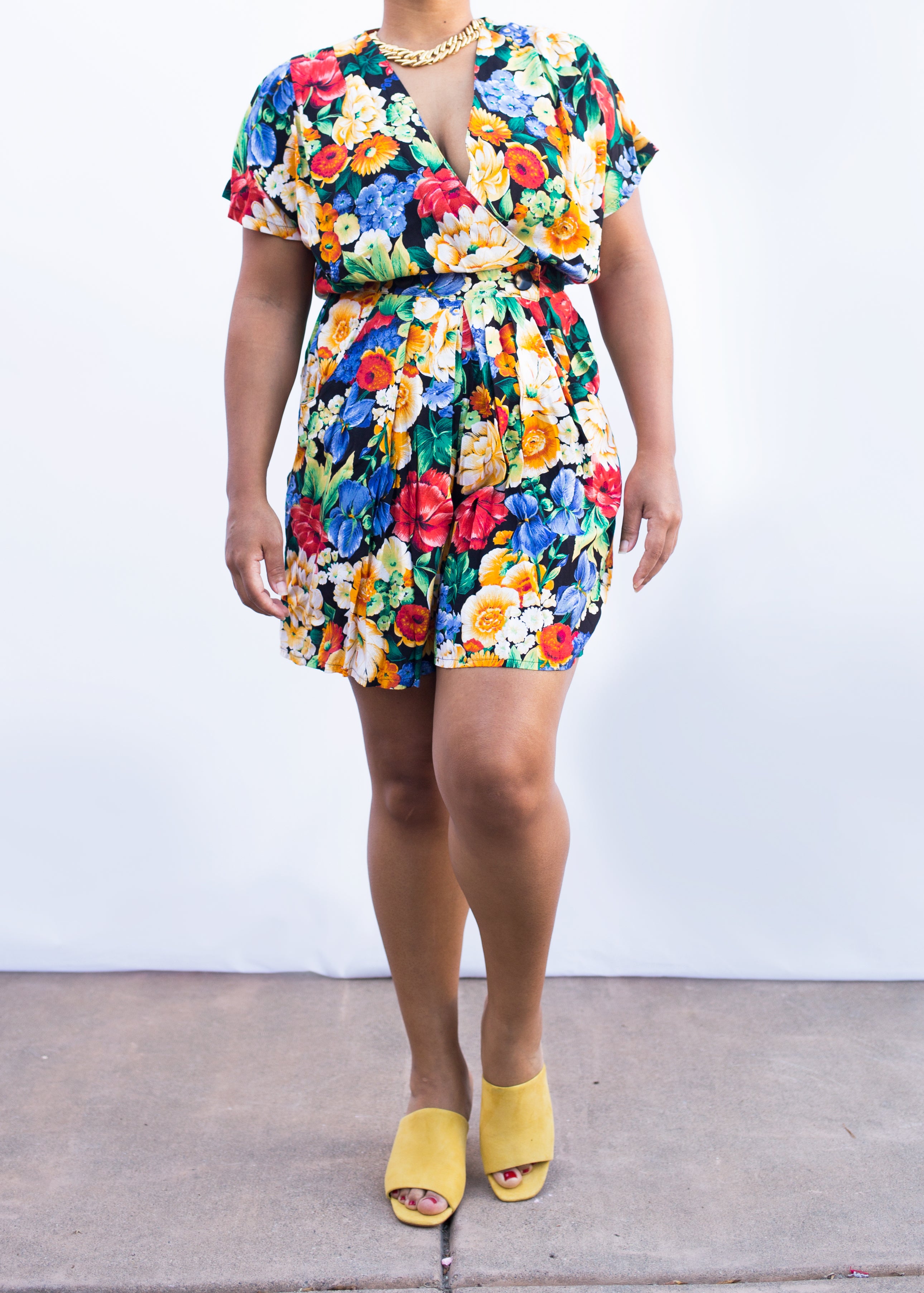 Flam Floral Romper