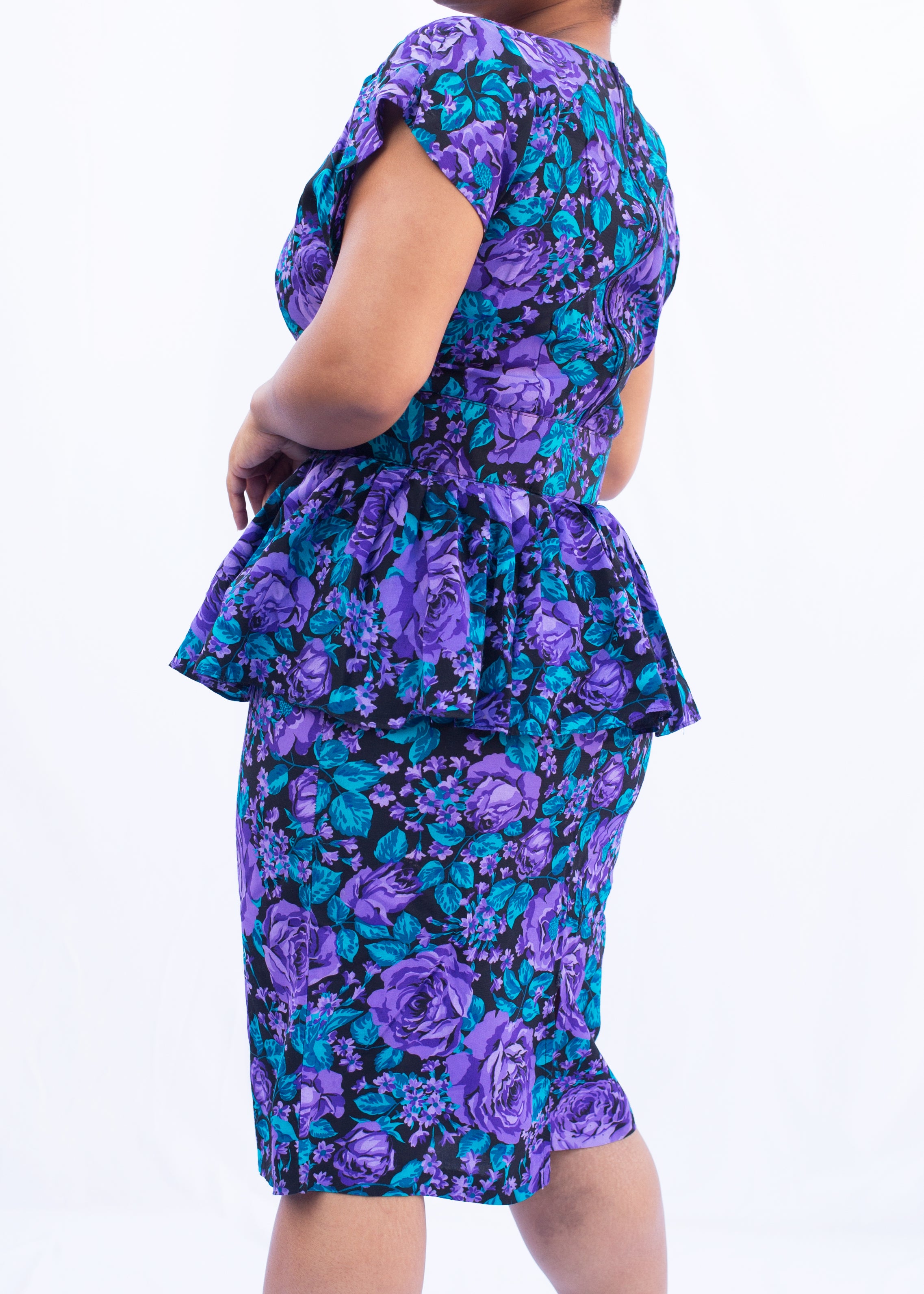 All Tha Jazz Floral Peplum Dress