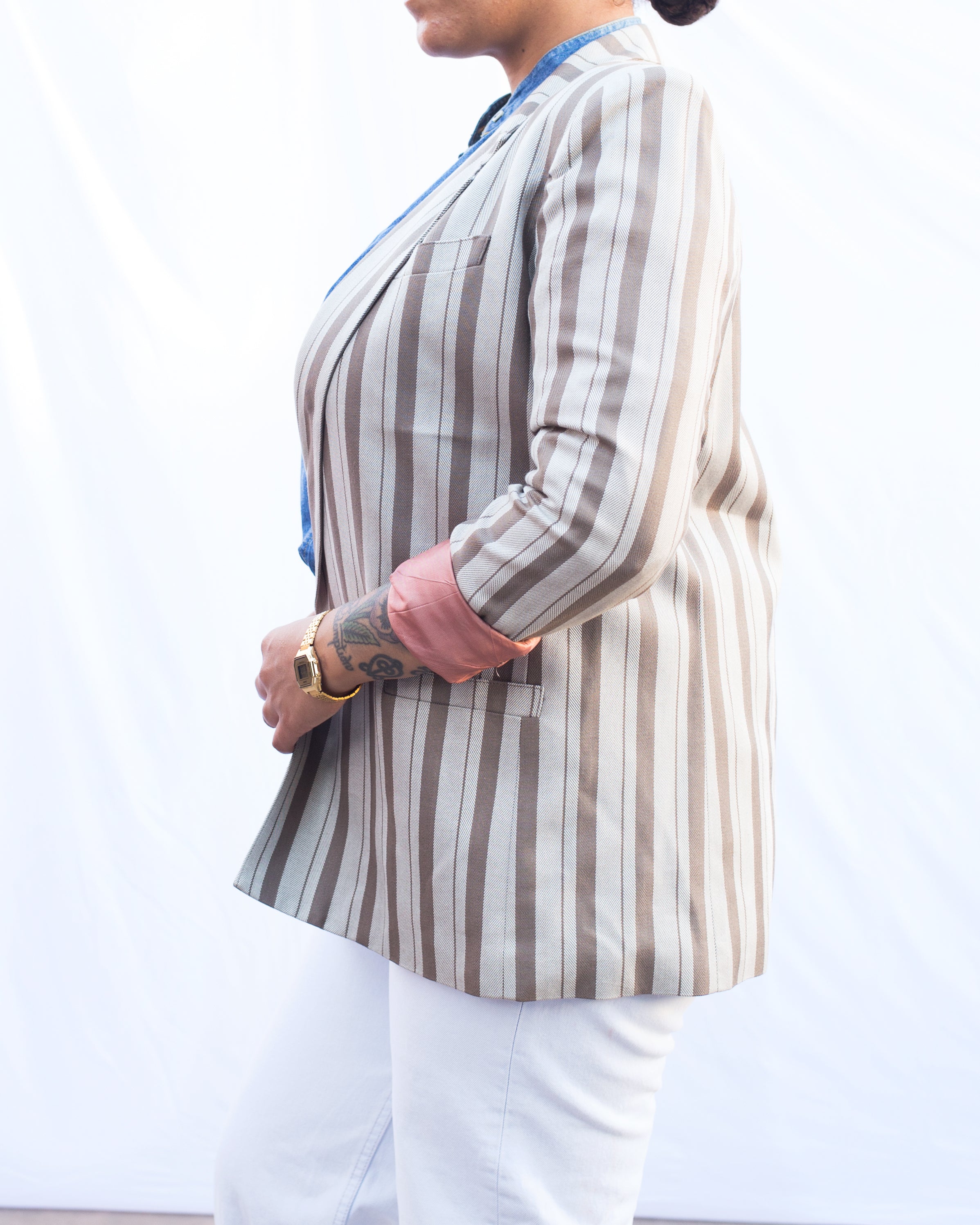 Kasper ASL Striped Blazer