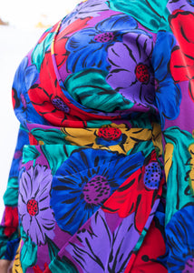 Liz Claiborne Multicolored Floral Dress