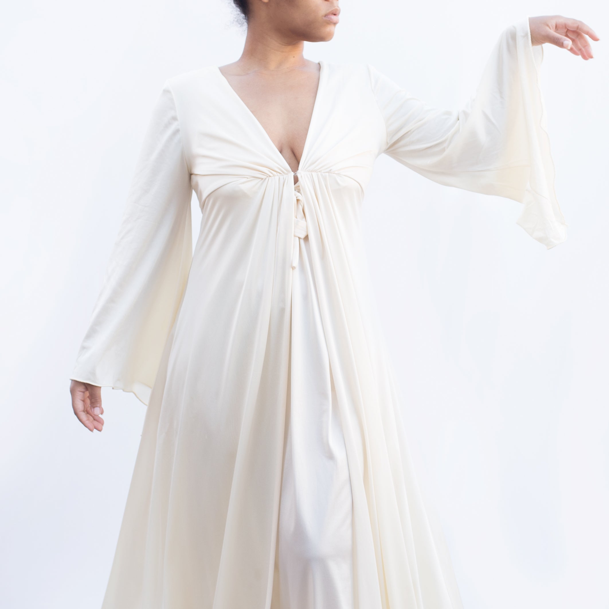 Creme 2 Piece Nightgown