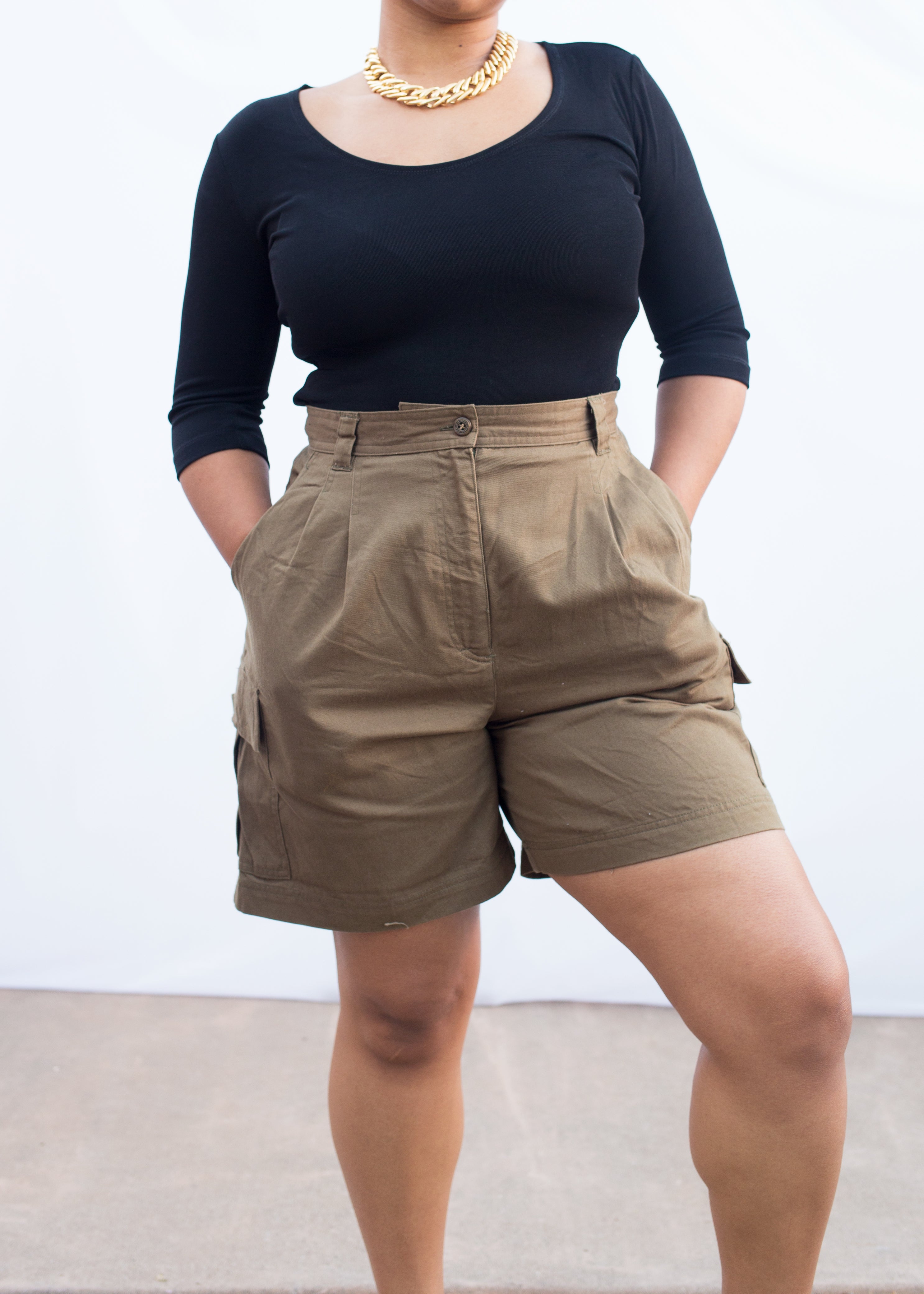 Rafaella Olive Safari Shorts