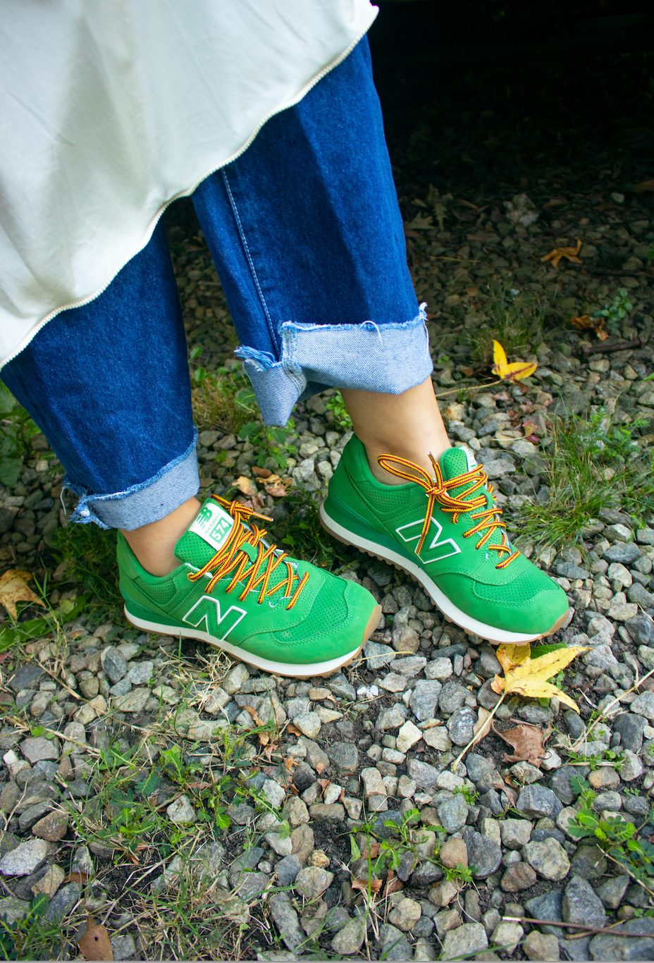 574 Green New Balance Sneakers